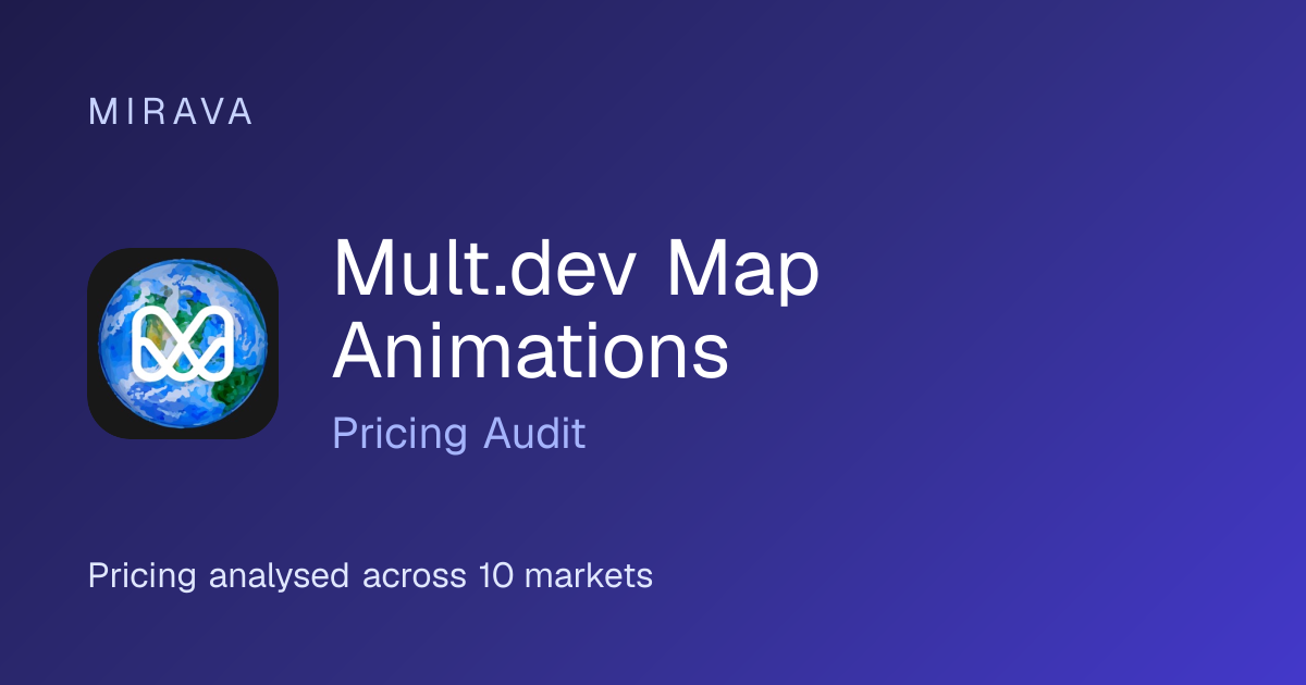 Mult.dev Map Animations Pricing Audit | Mirava